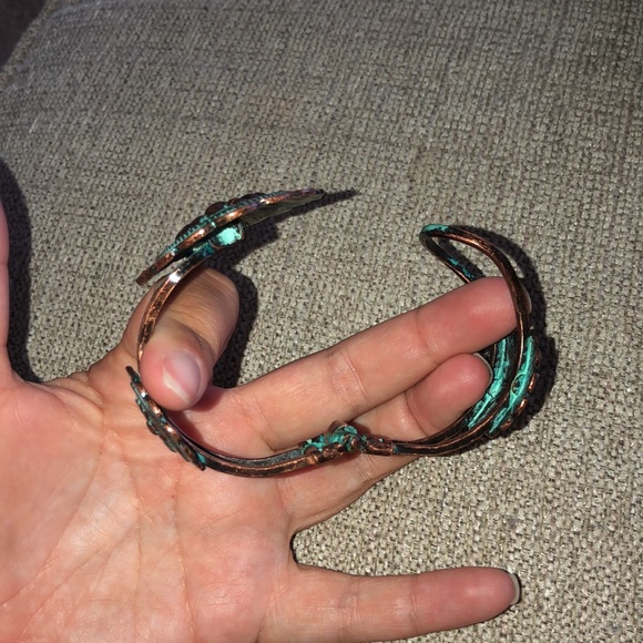 Turquoise & Bronze Cuff - Worn Once! - Picture 7 of 8
